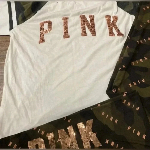 VS PINK CAMO BLING OUTFIT  SET L - Picture 5 of 7